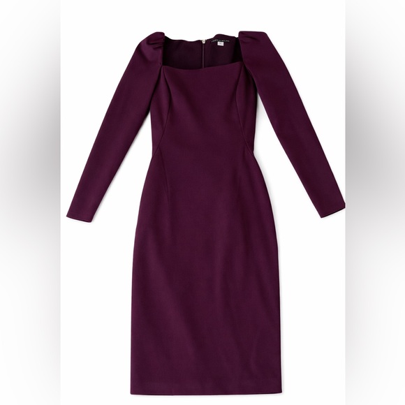 ANTONIO MELANI Dresses & Skirts - Antonio Melani Purple BlackBerry Long Sleeve Dress Professioanl, Elegany size 0